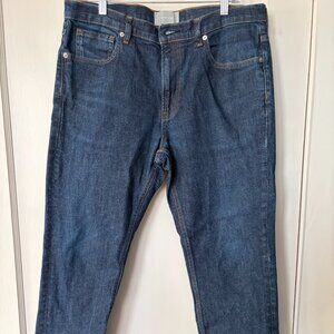 Everlane Men's Jeans Dark Blue Size 35x30 Taped Leg